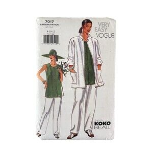 Vogue 7017 Sewing Pattern Jacket Tunic Pants Sizes 8-10-12 Resort Wear KOKO UC
